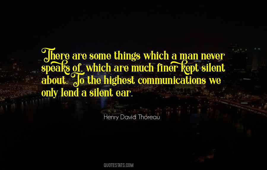 Quotes About Silent Communication #1130039