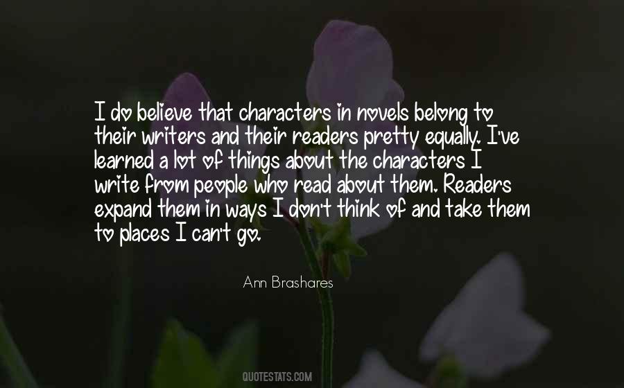 Quotes About Reading Novels #104762