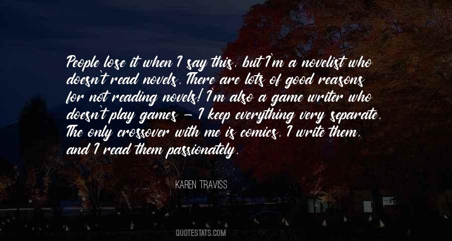 Quotes About Reading Novels #385022