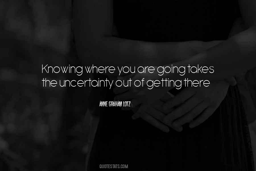 Quotes About Knowing Where You Are Going #1812043