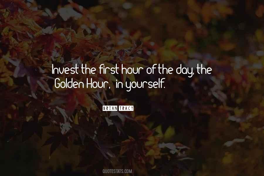 Quotes About Golden Hour #248117