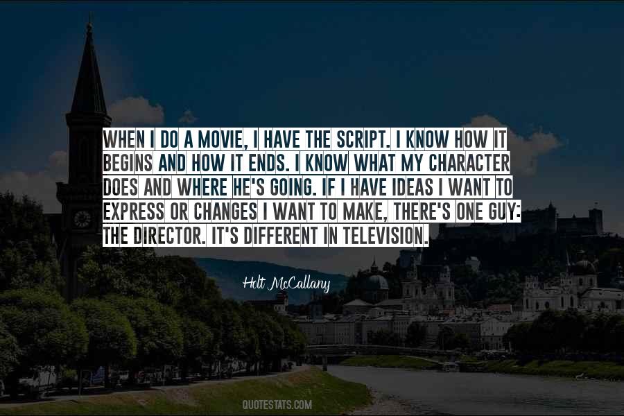 Movie Director Sayings #773240