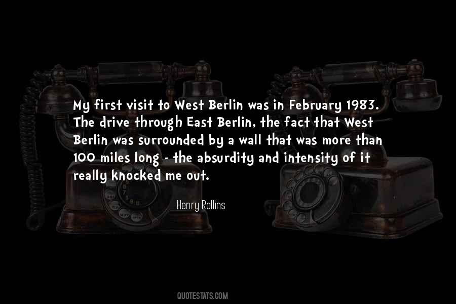 Quotes About The Berlin Wall #452905