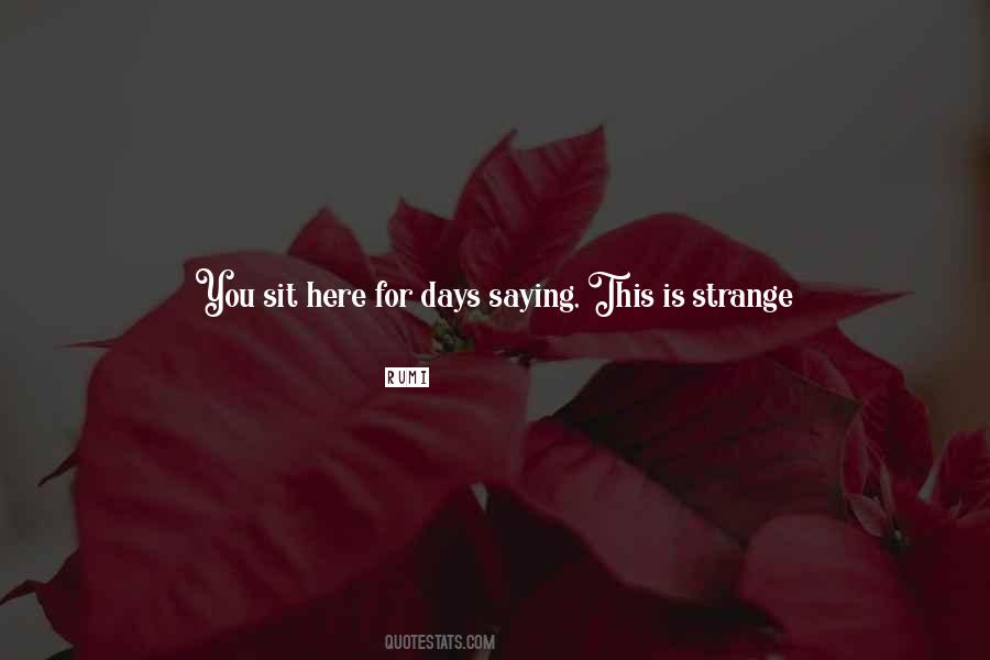 Weird Strange Sayings #911256