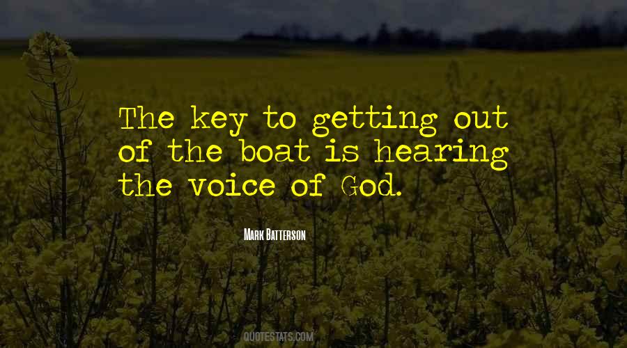 Quotes About Hearing God's Voice #1702565