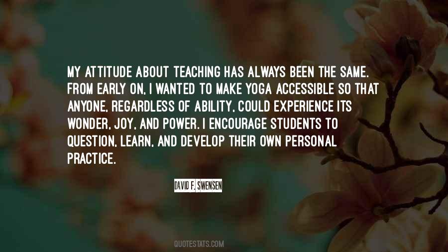 Yoga Teaching Sayings #138460