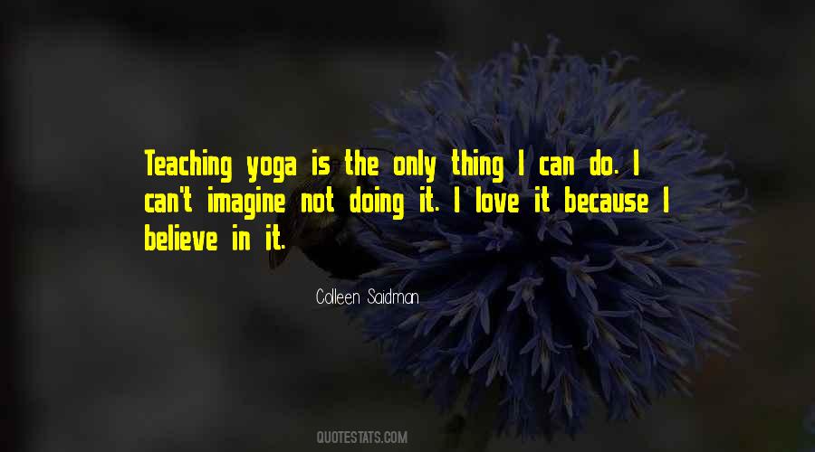 Yoga Teaching Sayings #339325