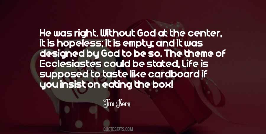 Empty Box Sayings #540745