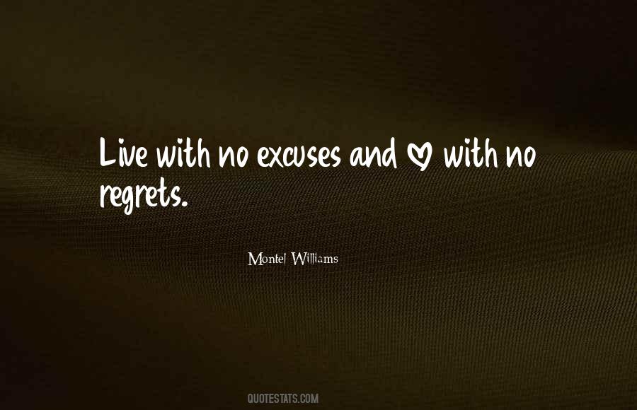 Live Without Regrets Sayings #596951