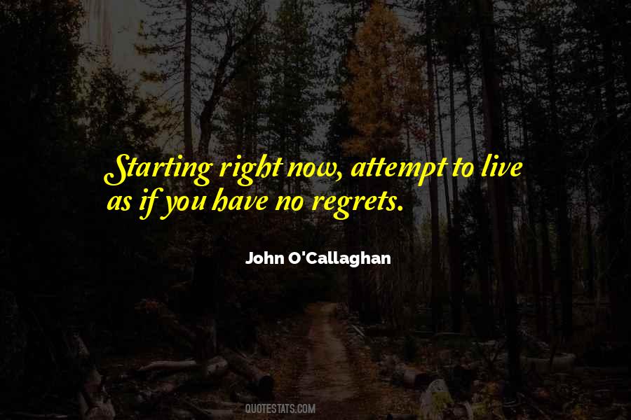 Live Without Regrets Sayings #837050
