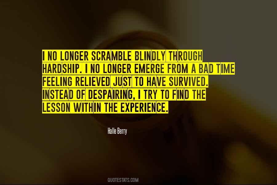 Bad Experience Sayings #458829