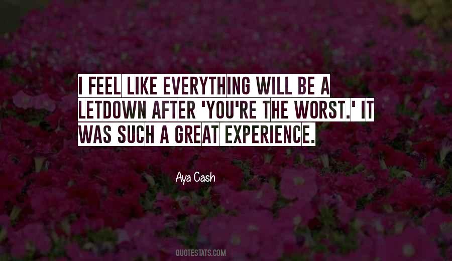 Great Experience Sayings #1012417