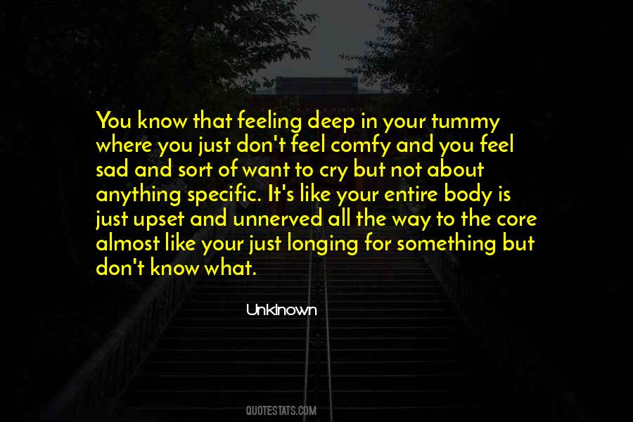 Deep Feeling Sayings #807310