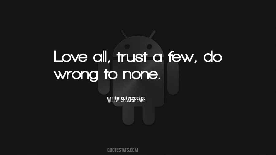 Trust Few Sayings #1032449