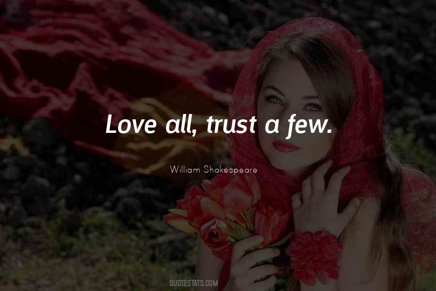 Trust Few Sayings #532915