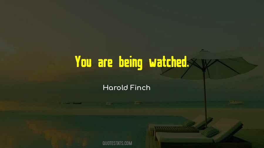 Harold Finch Sayings #536509