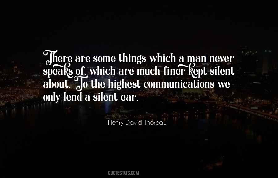 Quotes About Silence And Communication #1130039