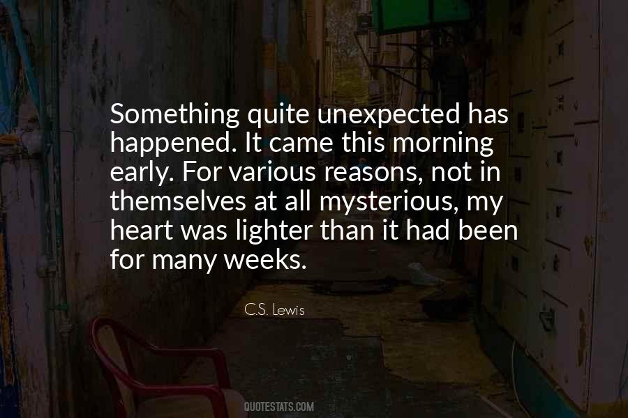 Quotes About Something Unexpected #1096418