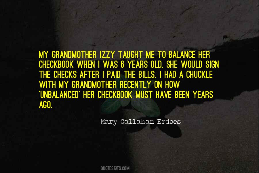Old Grandmother Sayings #82512