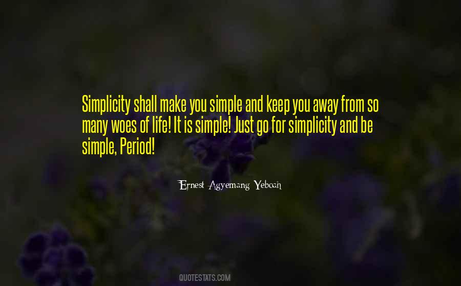 Quotes About Simple Living #203650