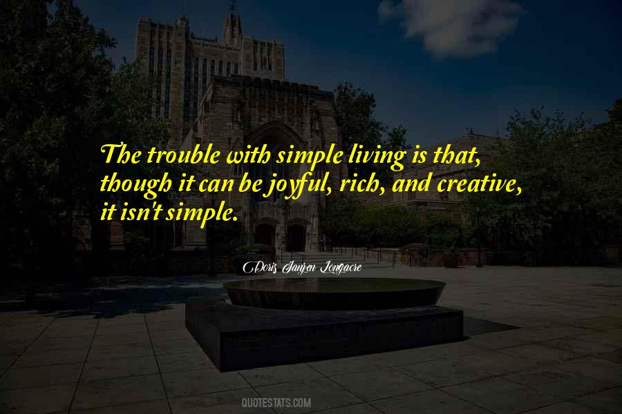 Quotes About Simple Living #231168