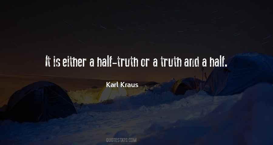 Half Truth Sayings #1695937