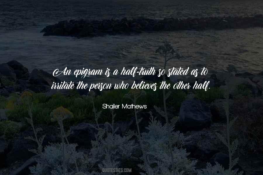 Half Truth Sayings #340999