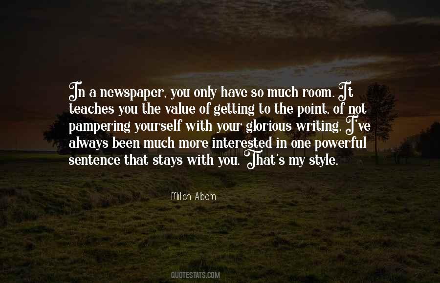 Quotes About Newspaper Writing #1150914