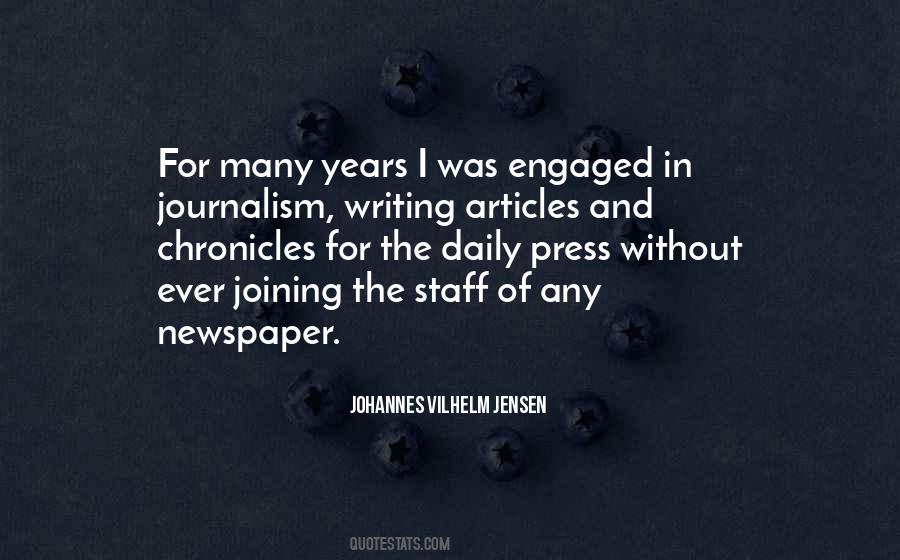 Quotes About Newspaper Writing #1373790