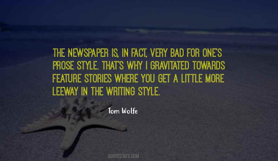 Quotes About Newspaper Writing #255165