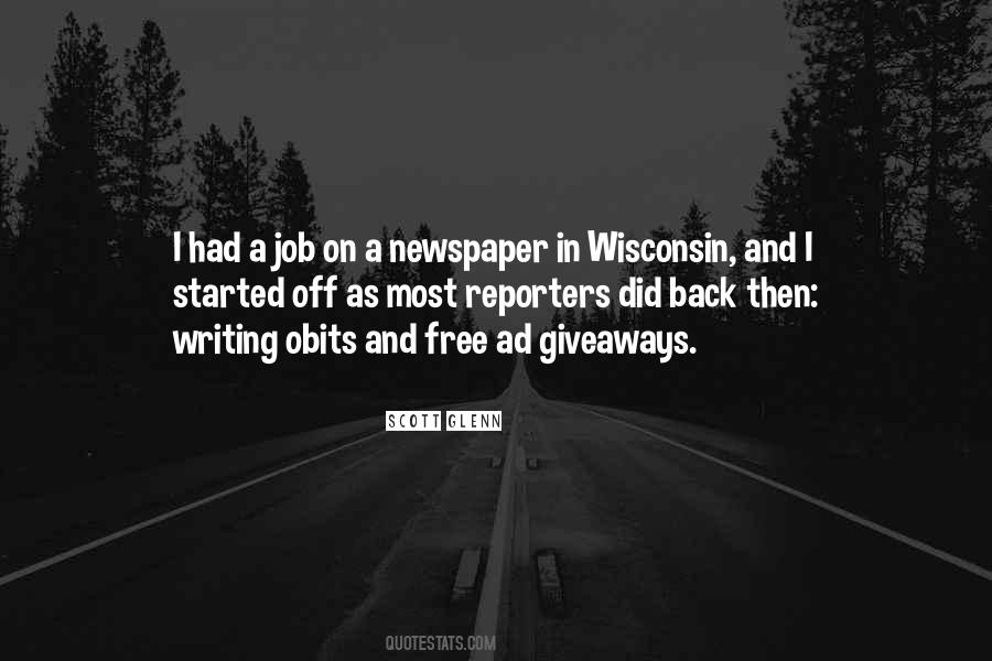 Quotes About Newspaper Writing #779430