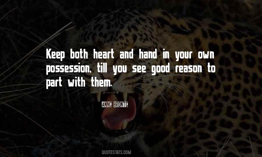 Heart And Hand Sayings #1190676