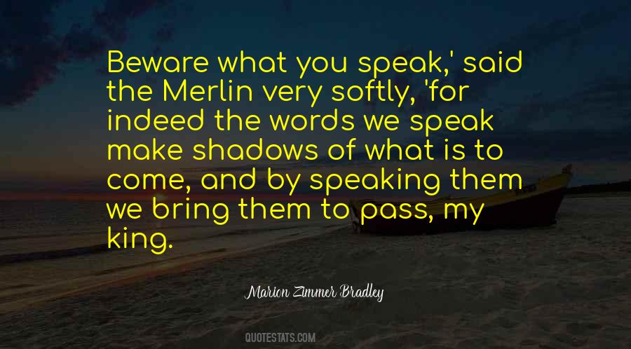 Quotes About Words We Speak #217864