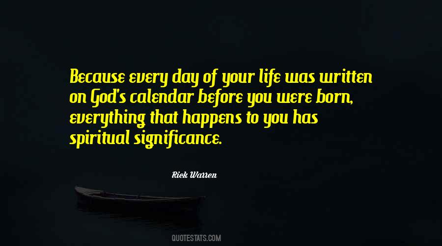 Quotes About Significance Of Life #1403141