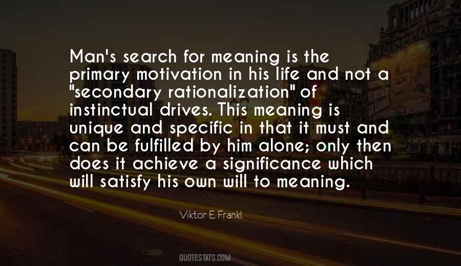 Quotes About Significance Of Life #538468