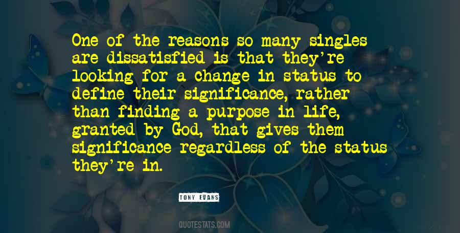 Quotes About Significance Of Life #702013