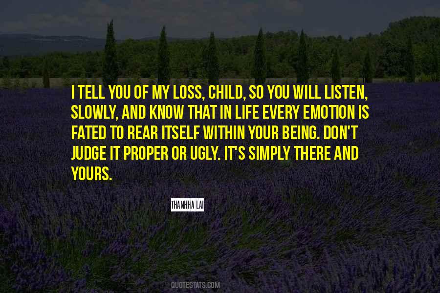 Loss Child Sayings #225463