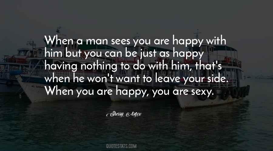 Happy With Him Sayings #954999