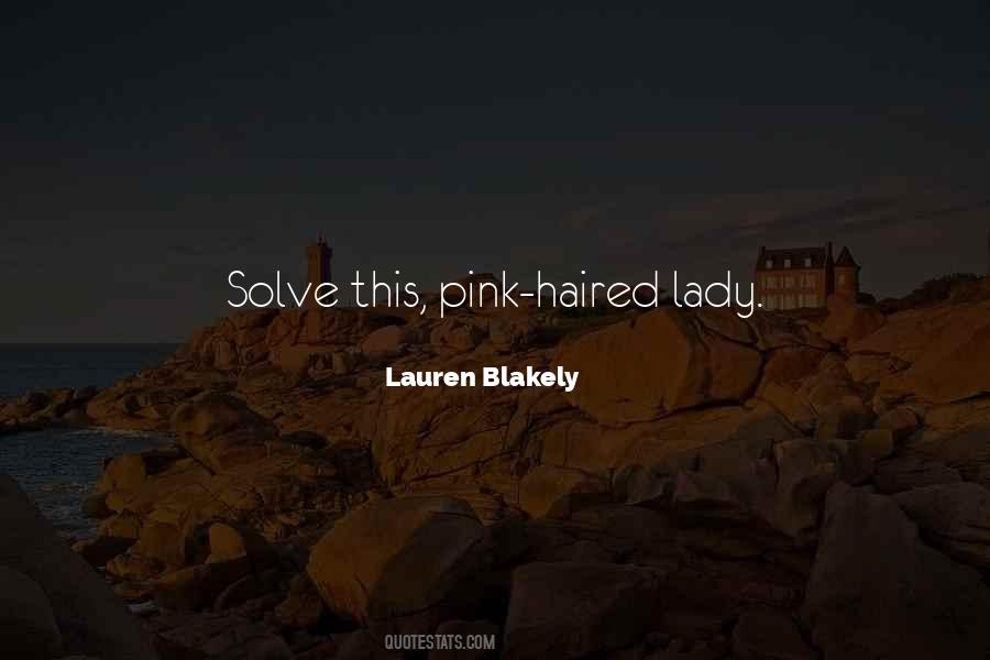 Pink Lady Sayings #167136