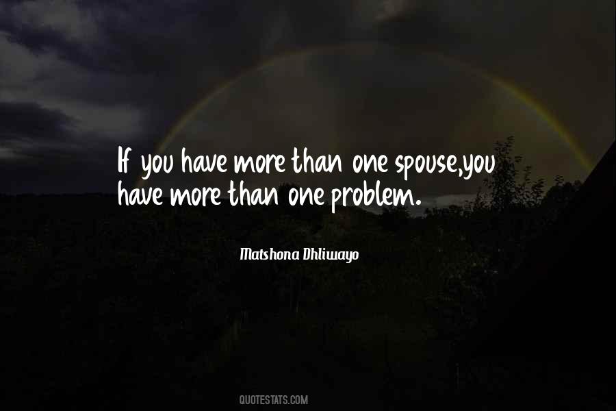 Marriage Problem Sayings #1410974