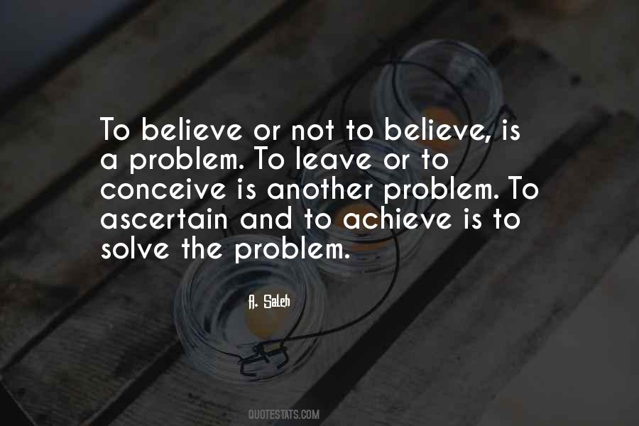 Solve The Problem Sayings #1108696