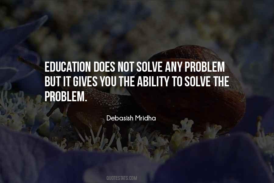 Solve The Problem Sayings #303268