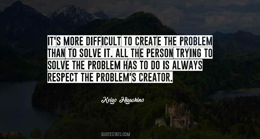 Solve The Problem Sayings #308326