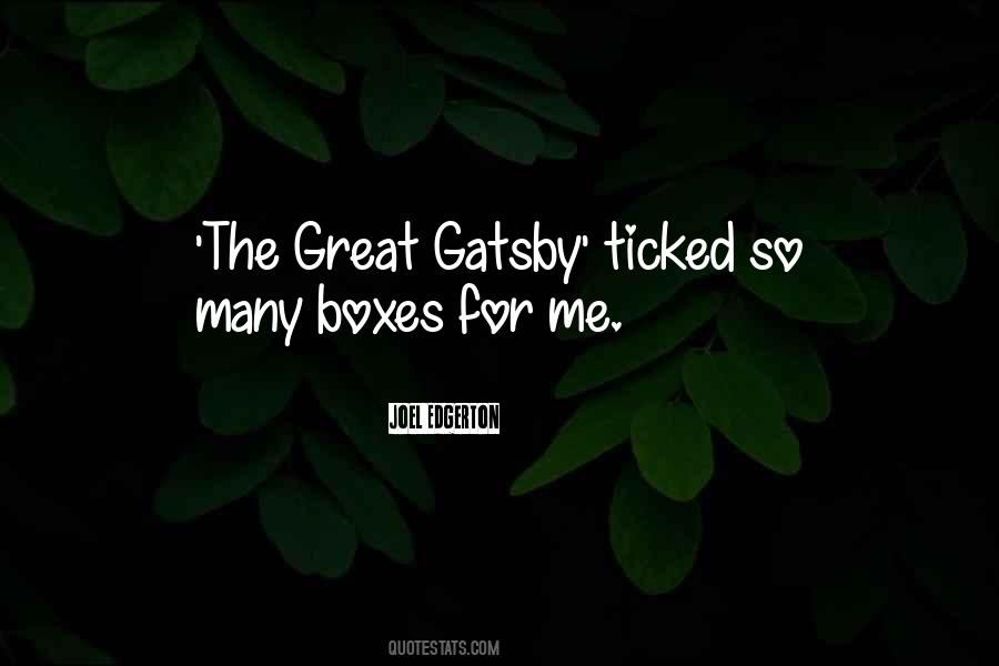 Quotes About Gatsby #132055