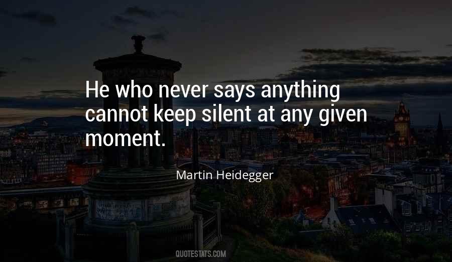 Keep Silent Sayings #836518