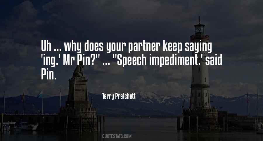 Speech Impediment Sayings #180159