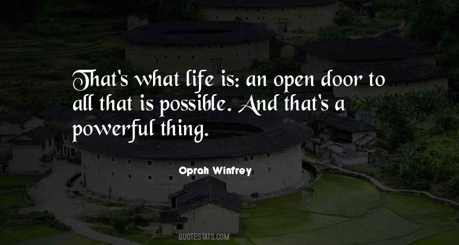 Open Door Sayings #773677