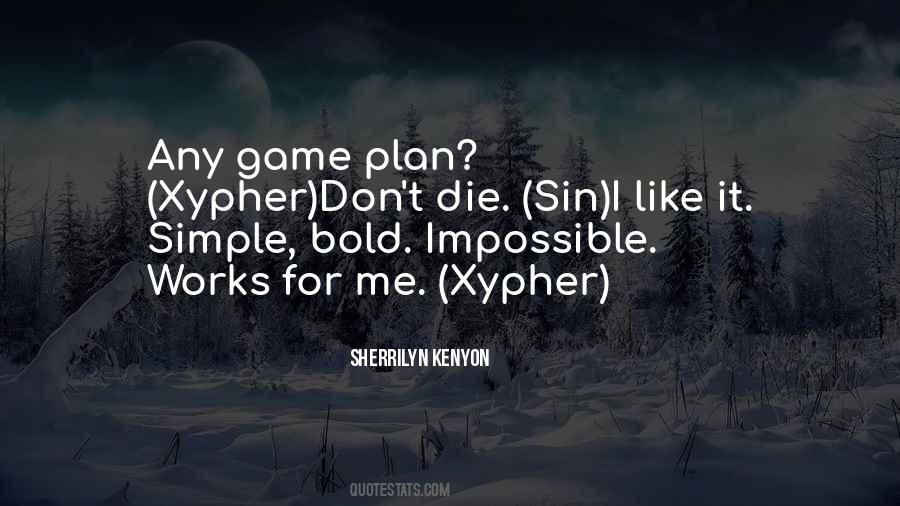 Quotes About Game Plan #1506291