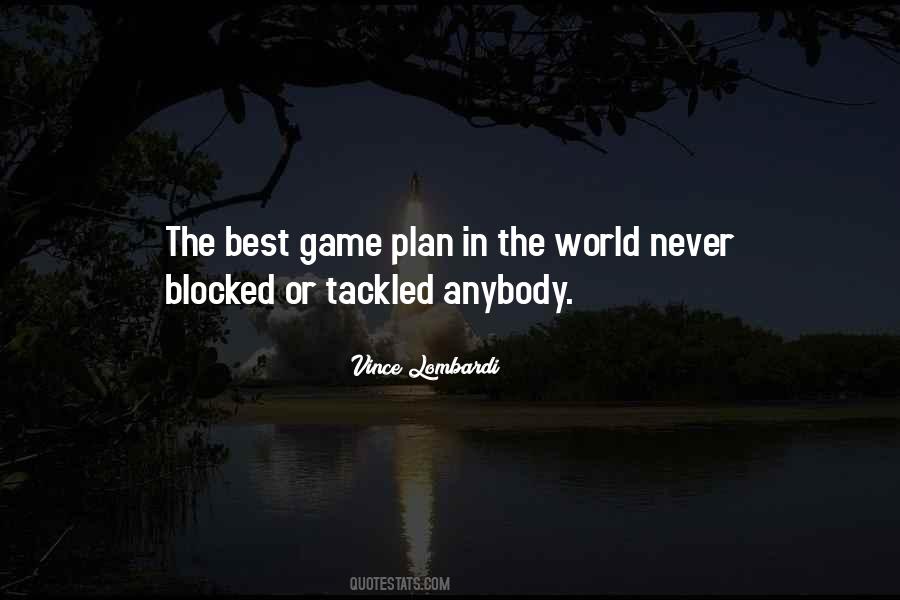 Quotes About Game Plan #617219