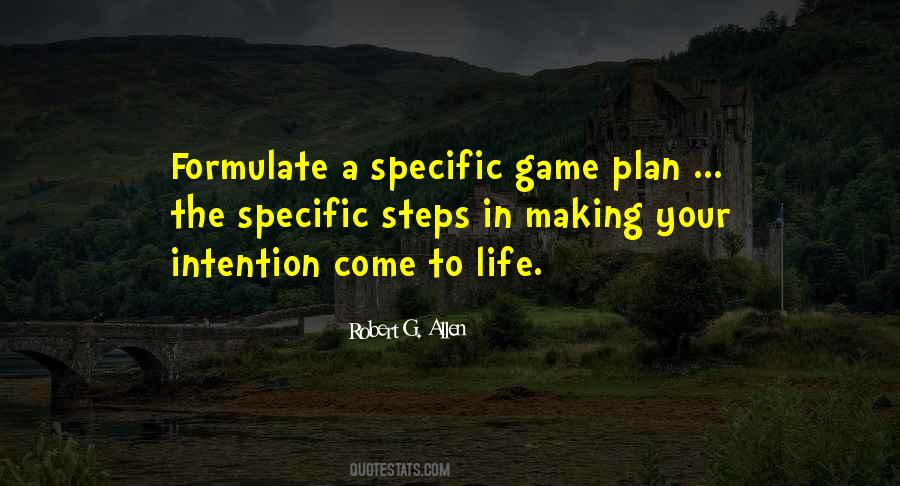 Quotes About Game Plan #882764